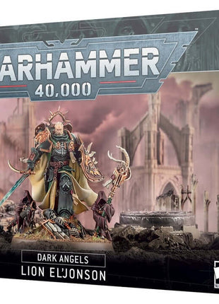 Dit is een afbeelding van het miniatuur Lion El'Johnson - Dark Angels voor het spel Warhammer, te koop bij Tabletop Miniature Wargames spellenwinkel Speldorado in delft