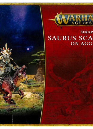 Warhammer Age of Sigmar Saurus ScarVeteran On Aggradon - Seraphon– AoS miniaturen set
