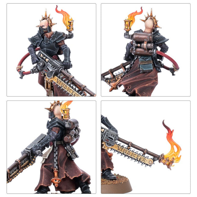 Dit is een foto van het spel A/Sministorum Priest With Vindictor - Imperial Forces te koop bij Speldorado Spellenwinkel Delft