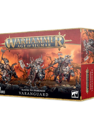 Dit is een afbeelding van het miniatuur Varanguard - Slaves to Darkness voor het spel Warhammer, te koop bij Tabletop Miniature Wargames spellenwinkel Speldorado in delft