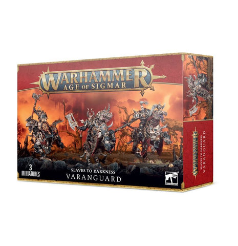 Dit is een afbeelding van het miniatuur Varanguard - Slaves to Darkness voor het spel Warhammer, te koop bij Tabletop Miniature Wargames spellenwinkel Speldorado in delft