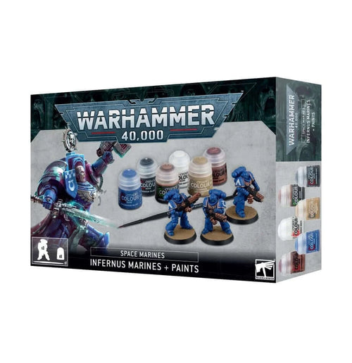 Warhammer 40000 Space Marines Infernus Marines + Paints Set 60