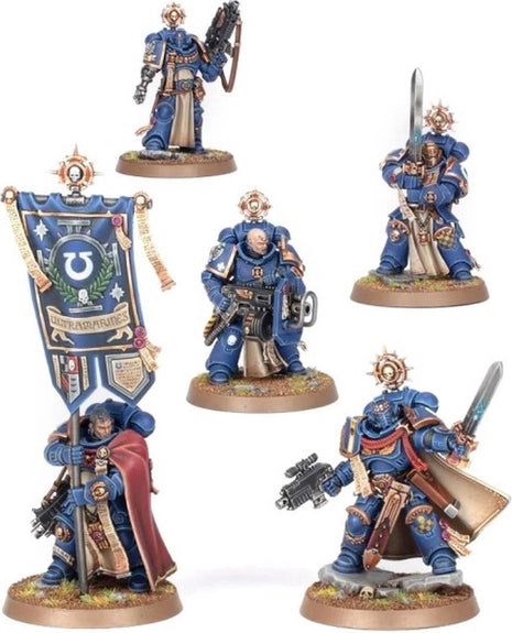 Dit is een afbeelding van het miniatuur Company Heroes - Space Marines voor het spel Warhammer, te koop bij Tabletop Miniature Wargames spellenwinkel Speldorado in delft