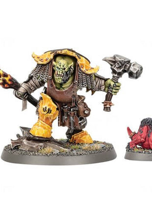 Dit is een afbeelding van het miniatuur Zoggrok Anvilsmasha - Orruk Warclans voor het spel Warhammer, te koop bij Tabletop Miniature Wargames spellenwinkel Speldorado in delft