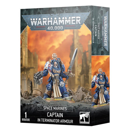 Dit is een foto van het spel Captain In Terminator Armour - Space Marines te koop bij Speldorado Spellenwinkel Delft