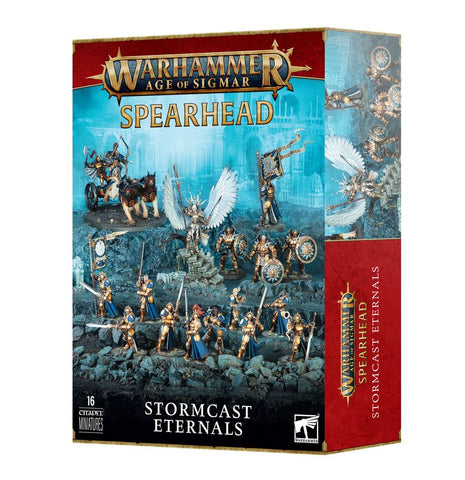 Dit is een afbeelding van het miniatuur Spearhead - Stormcast Eternals voor het spel Warhammer, te koop bij Tabletop Miniature Wargames spellenwinkel Speldorado in delft