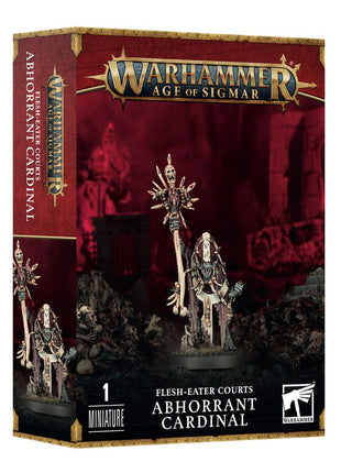 Dit is een afbeelding van het miniatuur Abhorrant Cardinal - Flesh Eater Courts voor het spel Warhammer, te koop bij Tabletop Miniature Wargames spellenwinkel Speldorado in delft