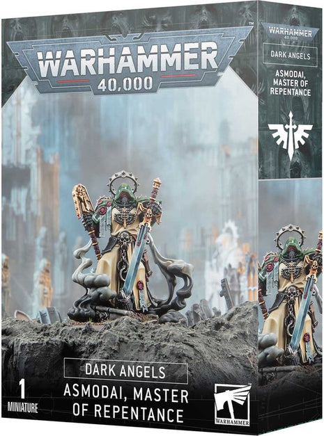 Dit is een afbeelding van het miniatuur Asmodai Master Of Repentance - Dark Angels voor het spel Warhammer, te koop bij Tabletop Miniature Wargames spellenwinkel Speldorado in delft