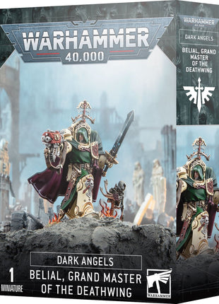 Dit is een afbeelding van het miniatuur Belial Grand Master Of The Deathwing - Dark Angels voor het spel Warhammer, te koop bij Tabletop Miniature Wargames spellenwinkel Speldorado in delft