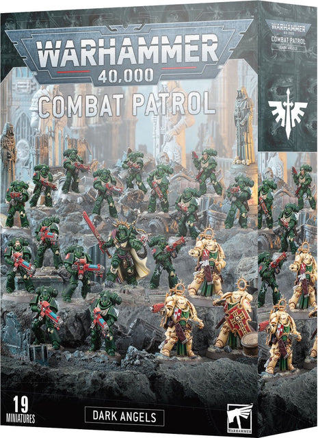 Dit is een afbeelding van het miniatuur Combat Patrol - Dark Angels voor het spel Warhammer, te koop bij Tabletop Miniature Wargames spellenwinkel Speldorado in delft