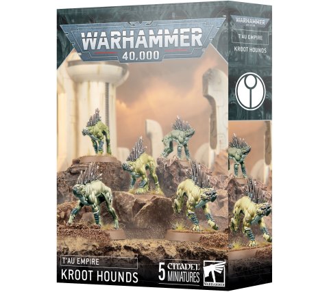 Dit is een foto van het spel Kroot Hounds - Tau Empire te koop bij Speldorado Spellenwinkel Delft