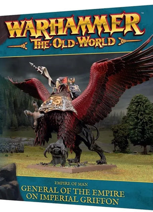 Warhammer: The Old World general on imperial griffon -  empire of men – fantasy miniaturen set Warhammer: The Old World general on imperial griffon -  empire of men – fantasy miniaturen set