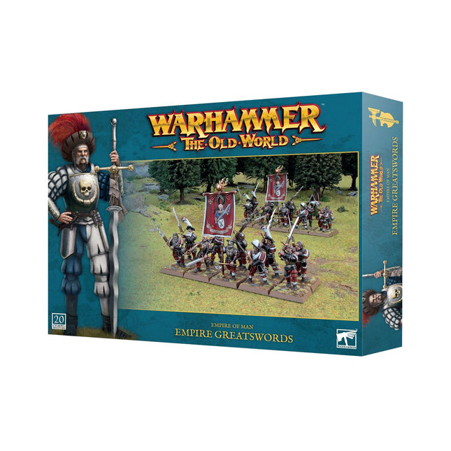 Dit is een foto van het spel Empire of Man: Empire Greatswords te koop bij Speldorado Spellenwinkel Delft