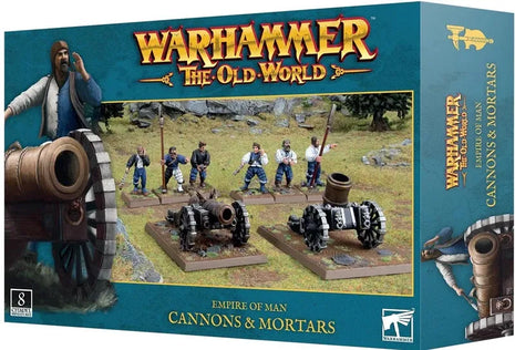 Warhammer: The Old World Cannons and mortars - empire of men – fantasy miniaturen set Warhammer: The Old World Cannons and mortars - empire of men – fantasy miniaturen set