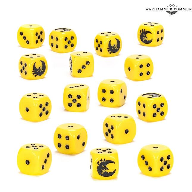 Dit is een foto van het spel age of sigmar: gloomspite gitz dice te koop bij Speldorado Spellenwinkel Delft