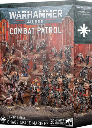 Dit is een afbeelding van het miniatuur Combat Patrol - Chaos Space Marines voor het spel Warhammer, te koop bij Tabletop Miniature Wargames spellenwinkel Speldorado in delft