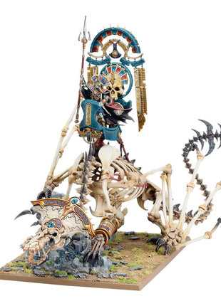 Dit is een afbeelding van het miniatuur Tomb King On Necrolith Bone Dragon - Tomb Kings of Khemri voor het spel Warhammer, te koop bij Tabletop Miniature Wargames spellenwinkel Speldorado in delft