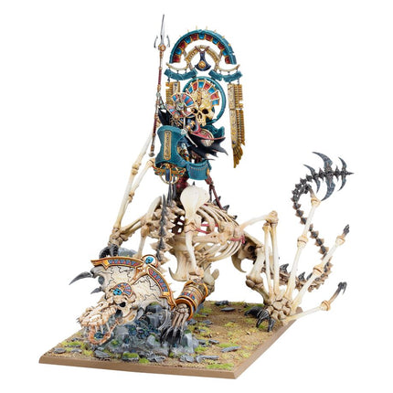 Dit is een foto van het spel Tomb King On Necrolith Bone Dragon - Tomb Kings of Khemri te koop bij Speldorado Spellenwinkel Delft