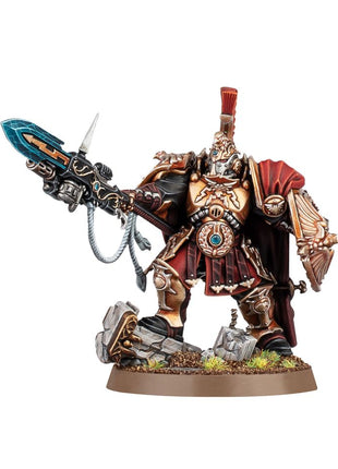 Dit is een afbeelding van het miniatuur Shield Captain - Adeptus Custodes voor het spel Warhammer, te koop bij Tabletop Miniature Wargames spellenwinkel Speldorado in delft