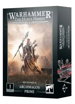 Dit is een afbeelding van het miniatuur Archmagos Prime - Mechanicum voor het spel Warhammer, te koop bij Tabletop Miniature Wargames spellenwinkel Speldorado in delft