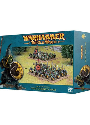 Dit is een afbeelding van het miniatuur Night Goblin Mob - Orc & Goblin Tribes voor het spel Warhammer, te koop bij Tabletop Miniature Wargames spellenwinkel Speldorado in delft