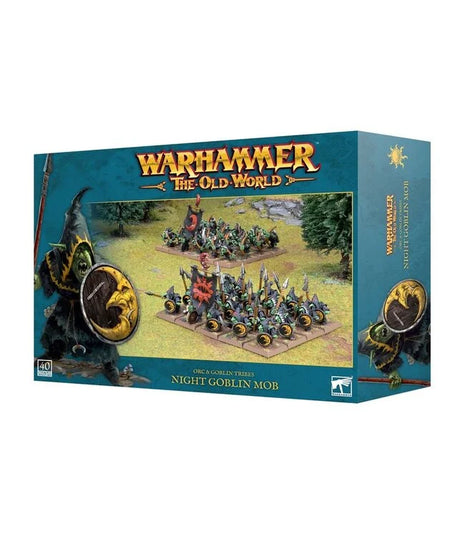 Dit is een afbeelding van het miniatuur Night Goblin Mob - Orc & Goblin Tribes voor het spel Warhammer, te koop bij Tabletop Miniature Wargames spellenwinkel Speldorado in delft