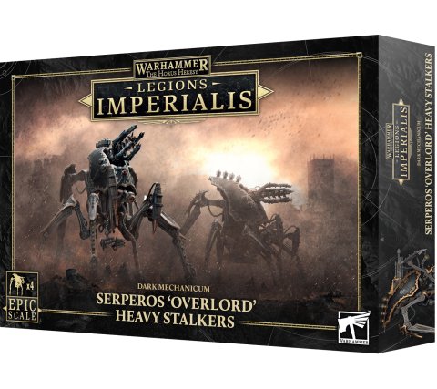 Dit is een foto van het spel dark mech serperos heavy stalkers - legion imperialis te koop bij Speldorado Spellenwinkel Delft