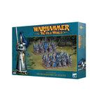 Dit is een afbeelding van het miniatuur high elf realms: swordmasters of hoeth voor het spel Warhammer, te koop bij Tabletop Miniature Wargames spellenwinkel Speldorado in delft