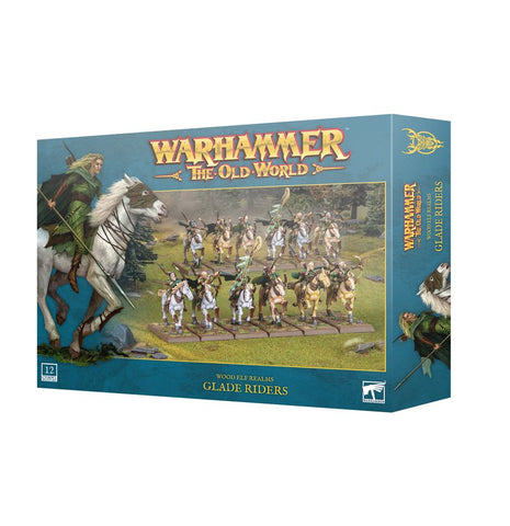 Dit is een afbeelding van het miniatuur wood elf realms: glade riders voor het spel Warhammer, te koop bij Tabletop Miniature Wargames spellenwinkel Speldorado in delft