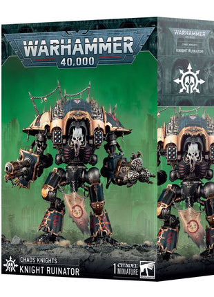 Dit is een afbeelding van het miniatuur Chaos knight ruinator - chaos knights voor het spel Warhammer, te koop bij Tabletop Miniature Wargames spellenwinkel Speldorado in delft