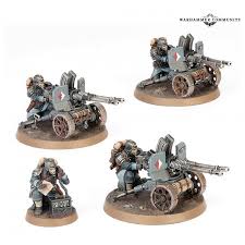 Dit is een foto van het spel Astra militarum: krieg heavy weapons squad te koop bij Speldorado Spellenwinkel Delft