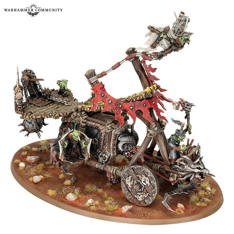 Dit is een afbeelding van het miniatuur Doom diver catapult - gloomspite gitz voor het spel Warhammer, te koop bij Tabletop Miniature Wargames spellenwinkel Speldorado in delft