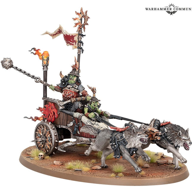 Dit is een foto van het spel Snarlboss on war-wheela - gloomspite gitz te koop bij Speldorado Spellenwinkel Delft