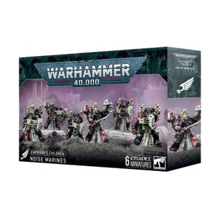 Dit is een afbeelding van het miniatuur Noise Marines - Emperor's Children voor het spel Warhammer, te koop bij Tabletop Miniature Wargames spellenwinkel Speldorado in delft