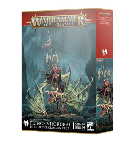 Warhammer Age of Sigmar prince vhordrai lord/crimson keep - Soulblight Gravelords– AoS miniaturen set