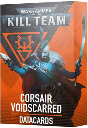 Dit is een foto van het spel Kill team Datacard scorsairs Voidscarred (Eng) - Kill Team te koop bij Speldorado Spellenwinkel Delft