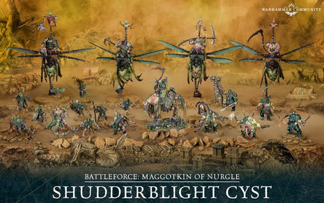 Dit is een foto van het spel maggotkin of nurgle: shudderblight cyst te koop bij Speldorado Spellenwinkel Delft