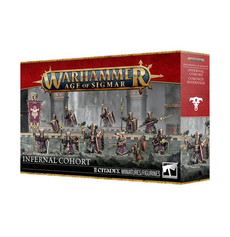 Dit is een afbeelding van het miniatuur Infernal Cohort - Helsmiths Of Hashut voor het spel Warhammer, te koop bij Tabletop Miniature Wargames spellenwinkel Speldorado in delft