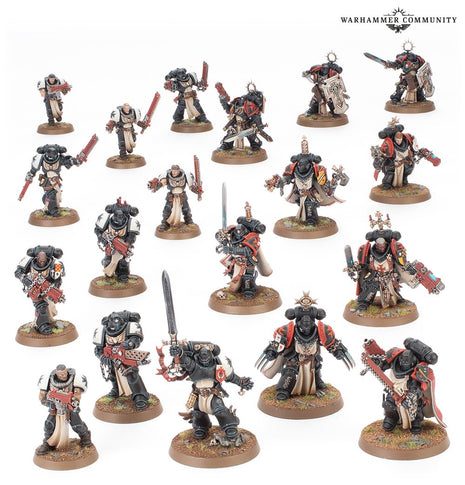 Dit is een afbeelding van het miniatuur combat patrol: black templars voor het spel Warhammer, te koop bij Tabletop Miniature Wargames spellenwinkel Speldorado in delft