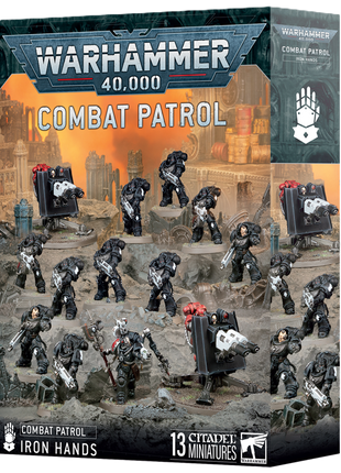 Dit is een afbeelding van het miniatuur Combat Patrol: Iron Hands voor het spel Warhammer, te koop bij Tabletop Miniature Wargames spellenwinkel Speldorado in delft