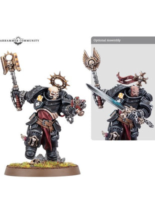 Dit is een afbeelding van het miniatuur execrator - black templars voor het spel Warhammer, te koop bij Tabletop Miniature Wargames spellenwinkel Speldorado in delft