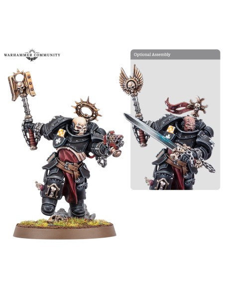 Dit is een afbeelding van het miniatuur execrator - black templars voor het spel Warhammer, te koop bij Tabletop Miniature Wargames spellenwinkel Speldorado in delft