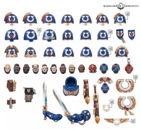 Warhammer 40.000 Upgrades And Transfers - Ultramarines – 40K miniaturen set 