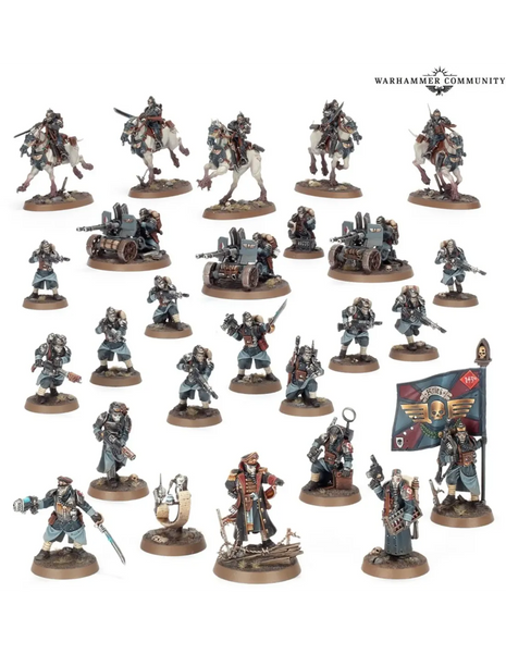 Dit is een afbeelding van het miniatuur Combat Patrol: Death Korps Of Krieg voor het spel Warhammer, te koop bij Tabletop Miniature Wargames spellenwinkel Speldorado in delft