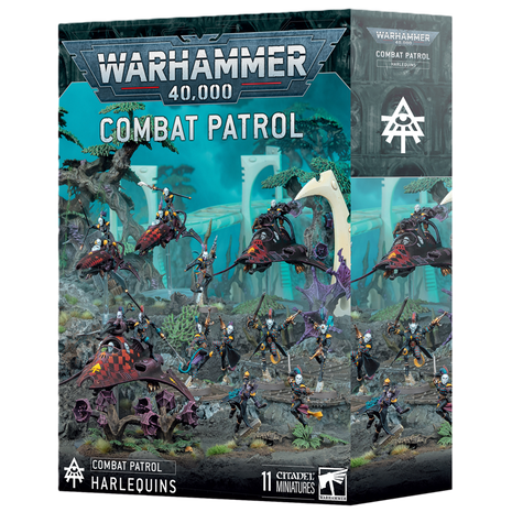 Dit is een afbeelding van het miniatuur Combat Patrol: Harlequins voor het spel Warhammer, te koop bij Tabletop Miniature Wargames spellenwinkel Speldorado in delft