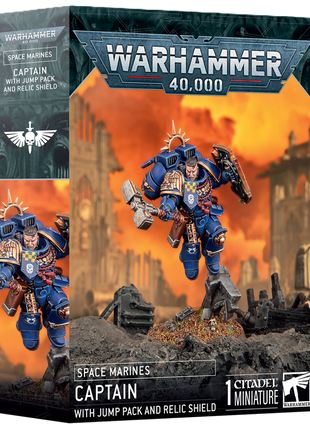 Warhammer 40.000 Captain With  Jump Pack & Relic Shield -Space Marines – 40K miniaturen set 