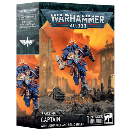Captain With  Jump Pack & Relic Shield -Space Marines
