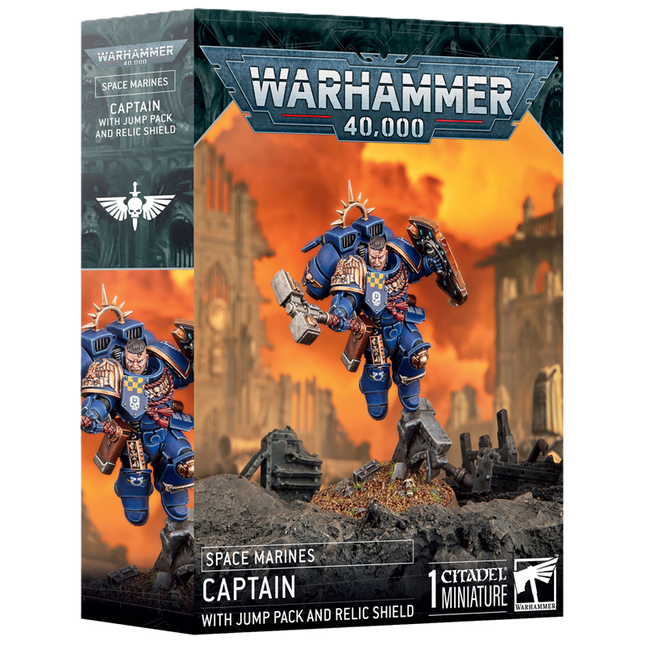 Captain With  Jump Pack & Relic Shield -Space Marines