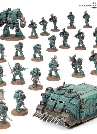Dit is een afbeelding van het miniatuur Legion Astartes Combat Force - Horus Heresy voor het spel Warhammer, te koop bij Tabletop Miniature Wargames spellenwinkel Speldorado in delft