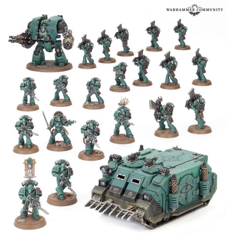 Dit is een afbeelding van het miniatuur Legion Astartes Combat Force - Horus Heresy voor het spel Warhammer, te koop bij Tabletop Miniature Wargames spellenwinkel Speldorado in delft